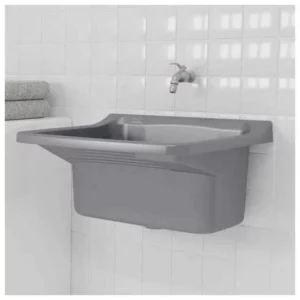 Tanque Plástico 40 Litros Tq2 58 X 52 X 32cm Prata - Imagem 3