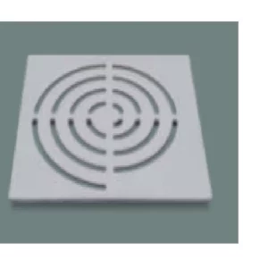 Grelha Branca Quadrada 150mm 150-103br Riobras - Imagem 1