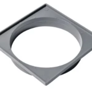 Porta Grelha Pvc 15x15 Quadrada Cinza