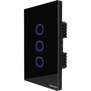 Interruptor Touch 3ch Preto Tramontina - Imagem 1