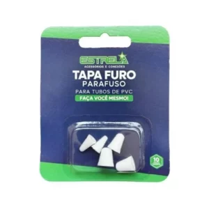 Tapa Furo Parafuso Pvc C/5 Pcs Br - Imagem 1