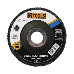Disco Flap Curvo 4 1/2 Gr 80 Metalinox - Imagem 1