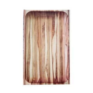 Gamela Média Madeira Teca Acabamento em óleo Mineral 450x280x50