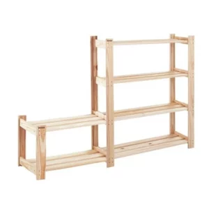 Estante com 6 Prateleiras Modulare em Madeira Pinus com Acabamento Natural - Imagem 1