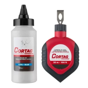 Carretel de Linha para Gesso 30 Metros com Giz Azul - Imagem 1