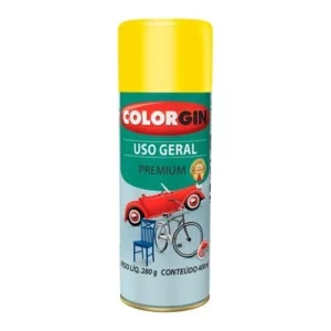 Spray Uso Geral Fosco Amarelo (55081) - Colorgin - Imagem 1