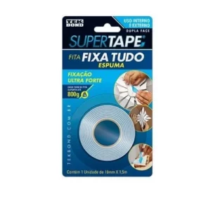 Fita Esponjada Dupla Face 19mm X 1,5 Metros - Tekbond