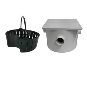 Caixa de Gordura Quadrada com Cesto 250 X 180 X 50 X 40mm - Plastipan