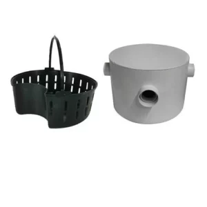 Caixa de Gordura Redonda com Cesto 250 X 180 X 75 X 50mm - Plastipan