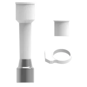 Extensor Abs para Torneira Sem Rosca 90mm Branco - Blukit