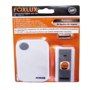 Campainha Eletrônica Sem Fio - Foxlux