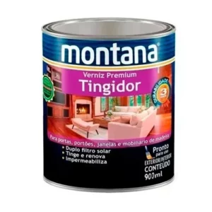 Verniz Marítimo Tingidor Alto Brilho Mogno 900ml - Montana