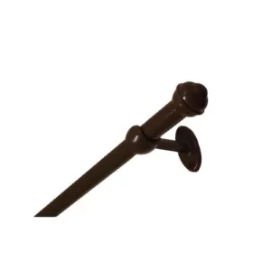 Kit para Cortina Simples 2,5 Metros Imbuia Prátiko - Bella Arte