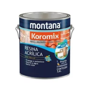 Resina Acrilica Base D'agua Cerâmica Telha Montana 3,6 Litros - Montana