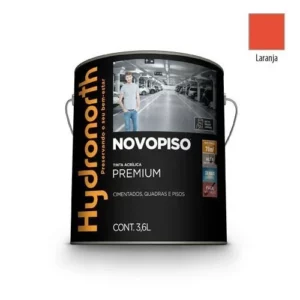 Tinta Novopiso Laranja - Galão 3,6 Litros - Hydronorth