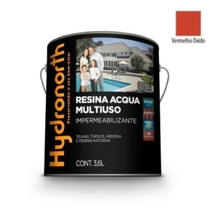 Resina Acqua Color Multiuso Vermelho óxido - Galão 3,6 Litros - Hydronorth