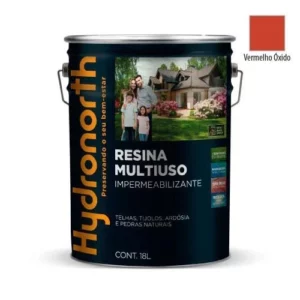 Resina Solventecolor Multiuso Vermelho óxido - Balde 18 Litros - Hydronorth - Imagem 1