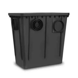 Caixa Gordura 52 Litros 52x33 Cm com Cesto Preta - Roma