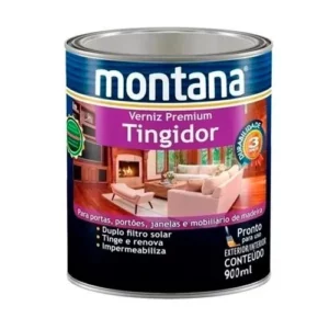 Verniz Marítimo Tingidor Acetinado Castanho 900ml - Montana