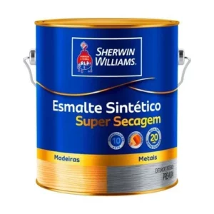 Tinta Esmalte Super Secagem Alto Brilho Azul Del Rey - Galão 3,6 Litros - Sw