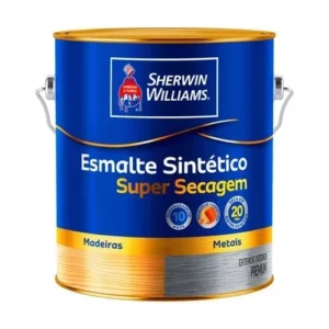 Tinta Esmalte Super Secagem Alto Brilho Vermelho - Galão 3,6 Litros - Sw