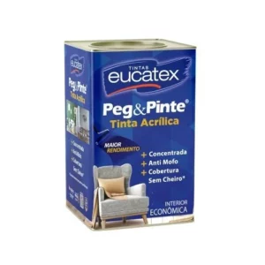 Tinta Econômica Peg e Pinte Acrílica Verde Piscina - 18 Litros - Eucatex