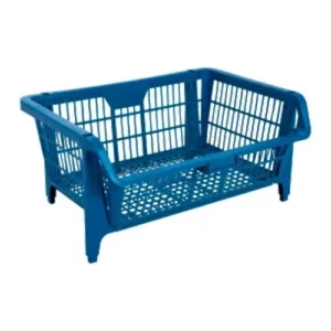 Cesto Plástico Encaixável 57 X 42cm Azul - Presto