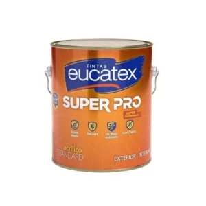 Tinta Super Pro Acrílico Fosco Branco - Galão 3,6 Litros - Eucatex