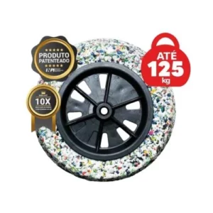 Pneu Maciço para Carrinho Leve 3.25 X 8 X 1'' - Force