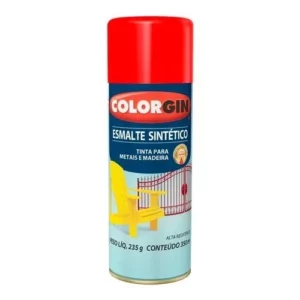 Spray Esmalte Sintético Vermelho (730) - Colorgin - Imagem 1