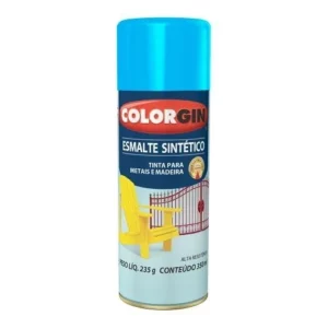 Spray Esmalte Sintético Azul Médio (740) - Colorgin - Imagem 1