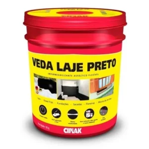 Veda Laje Preto 18 Litros - Ciplak