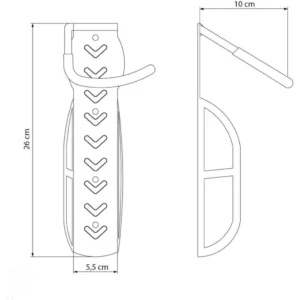 Tramontina Suporte Parede P/bicicleta Aro/pneu - Imagem 4