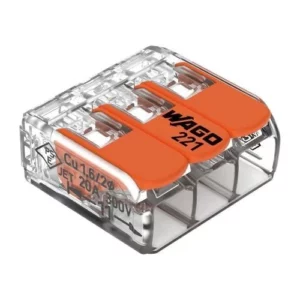Conector de Emenda 221 3 Polos 32a Wago