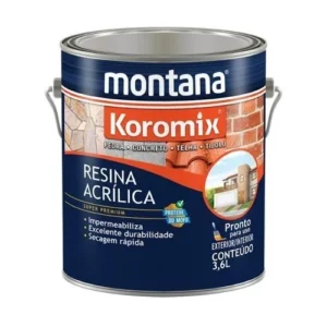Resina Acrilica Brilhante 900ml Base Solvente Montana - Imagem 1