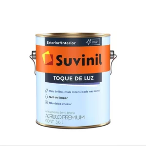 Tinta Acrilico Suvinil Semibrilho Branco Galao 3.6l 53408615