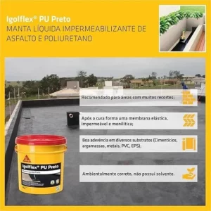 Sika Igolflex Preto 18l - Imagem 4