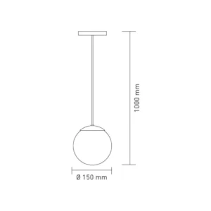 Pendente Chelsea 1 Preto - Imagem 4