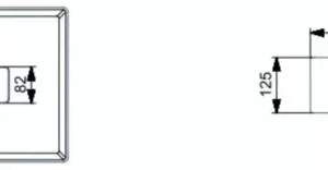 Cuba Apoio 35x35 T4 Terra Matte Black Roca - Imagem 4