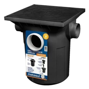 Caixa Coletora Gordura Grande Premium Preta