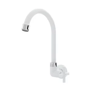 Torneira Cozinha Parede Bica Alta Lume Branco - Blukit