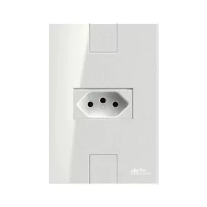 Tomada 2p+t 10a 250vca Horizontal com Placa Click  - Mectronic