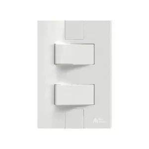 2 Interruptores Simples Soft 10a250vca Horizontal com Placa Click - Mectronic