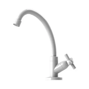 Torneira  Abs Injet Mesa Bica Móvel 1168 C31 Branca - Real Metais