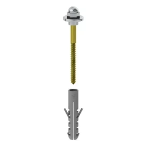 Parafuso para Lavatório B.10 Latonado - Real Metais