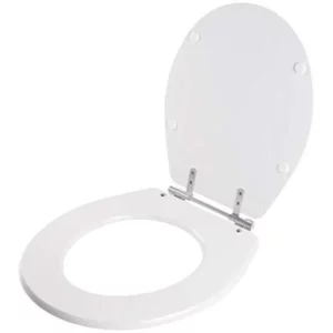 Assento Laqueado Oval Branco
