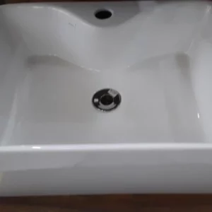 Cuba de Apoio Marmorite Retangular Ref 800 Branca Prisma Dalfre