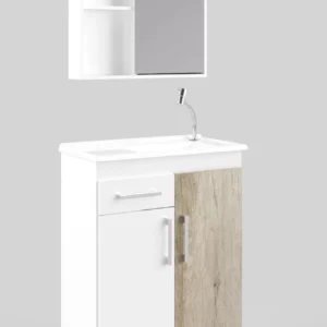 Kit Balcao Sao Joao 60cm Lins (madeirado Claro) - Imagem 1