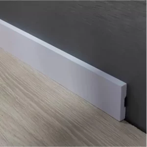 Rodape 07cm Poliestireno Liso Branco Barra 2,85 Rd72 - Imagem 1