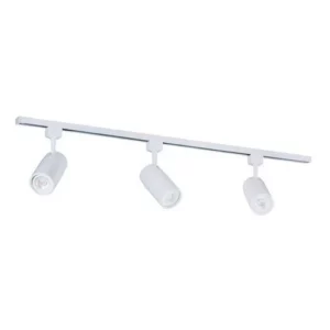 Kit Trilho Eletrif 1mt Branco C/ 3 Spots Led 6w 4000k - Imagem 1